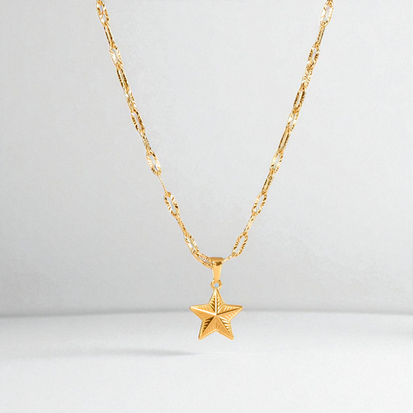 Paperclip Charm Choker Necklace