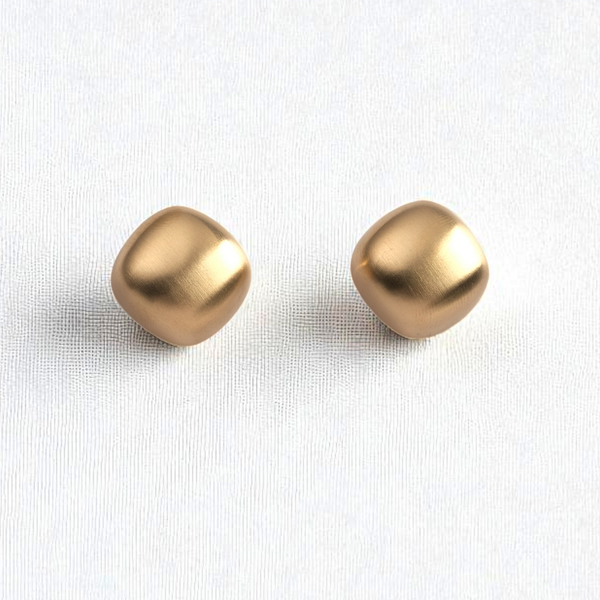 Matte Square Minimalist Studs
