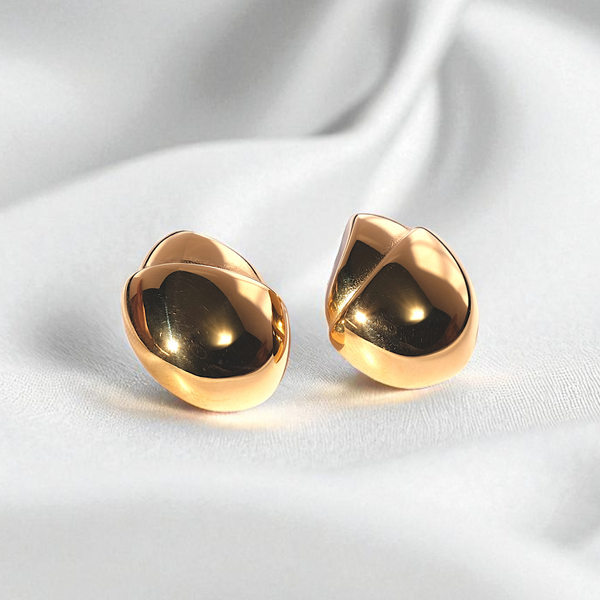 Handmade Hazelnut Stud Earrings