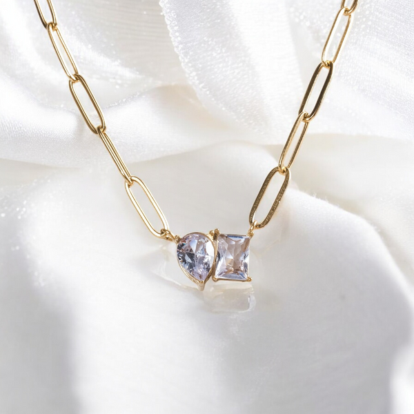 Chunky Teardrop Diamond Choker