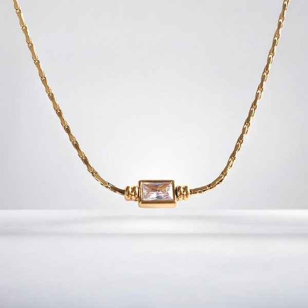 Chunky Zircon Chain Necklace