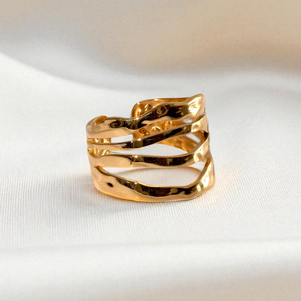 Statement Triple Layer Ring