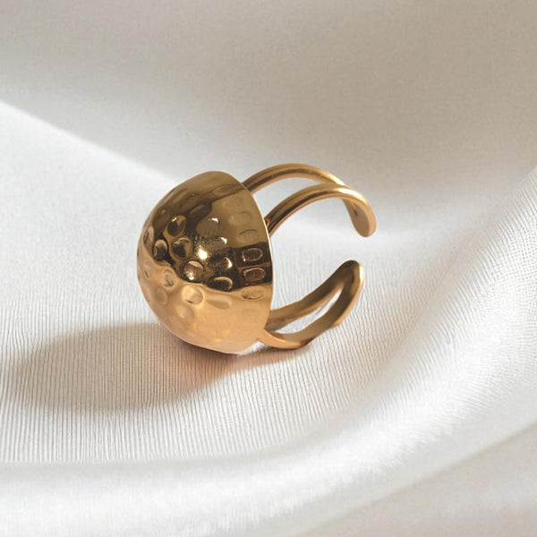 Chunky Sphere Statement Ring